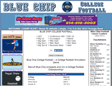 Tablet Screenshot of bluechipcollegefootball.com